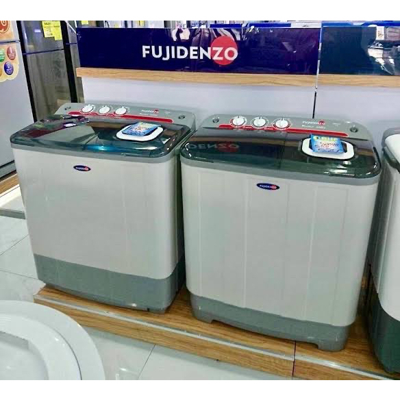 Fujidenzo 6 kg Twin Tub Washing Machine with Dryer JWT601 (Gray