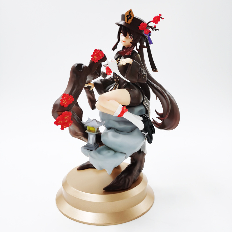 Genshin Impact Hu Tao Figure 22cm Hu Tao PVC Model Sitting Among Plum ...