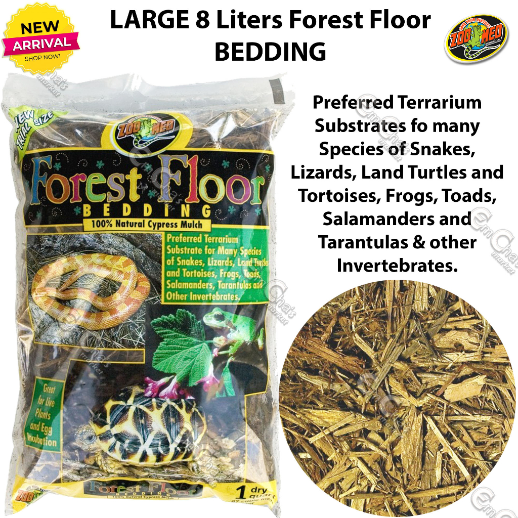 Zoo Med LARGE 8 Liters FOREST FLOOR Terrarium Substrate for Snake