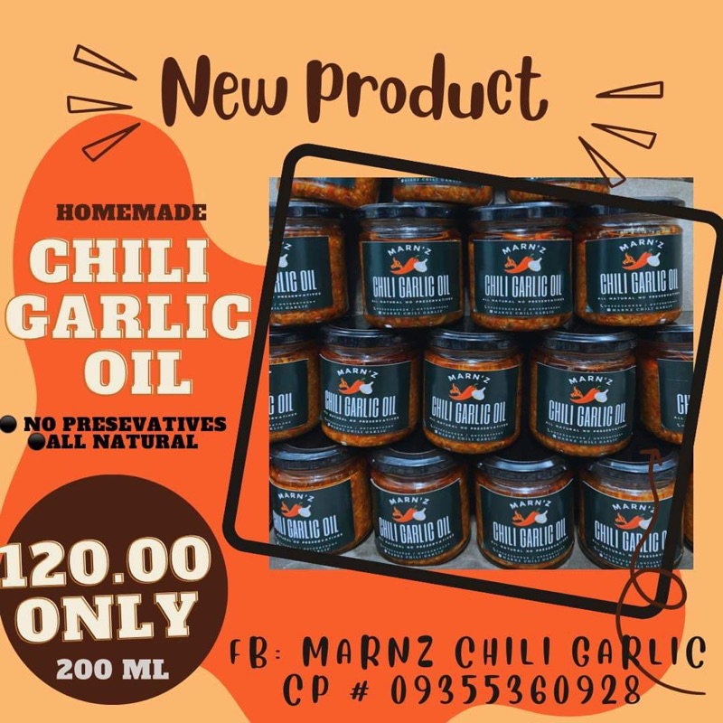 CHILI GARLIC OIL (200 ML) Shopee Philippines