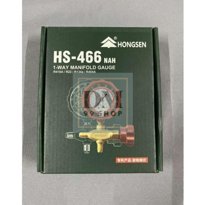 COD Single Manifold Gauge HONGSEN for R410a/R22/R134a/R404a HS-466 NAH ...