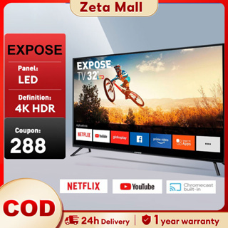 Expose 43 Inches Smart TV Flatscreen LED TV 40 inch 50 inch Ultra-slim  television HDMI Cable Full HD