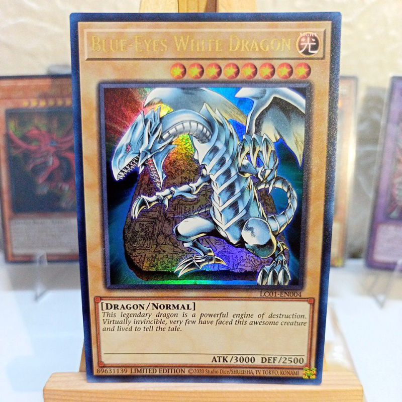 Blue Eyes White Dragon Lc01 En004 25th Anniversary Ultra Rare Limited Edition Shopee Philippines 