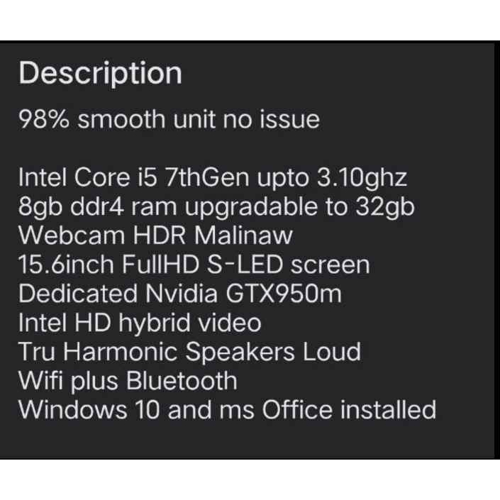 Gtx 950m specs store