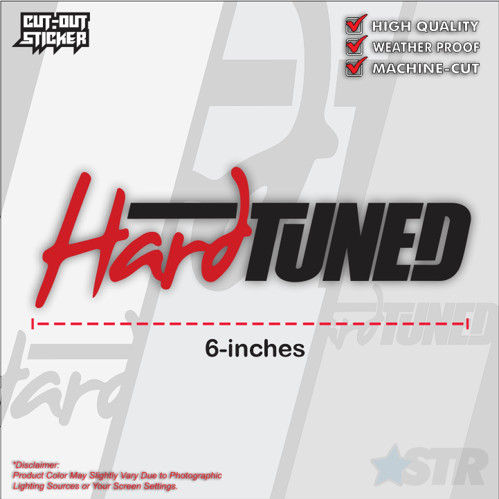 Hard TUNED Motorcycle Cutout Sticker Decal Waterproof Shopee Philippines