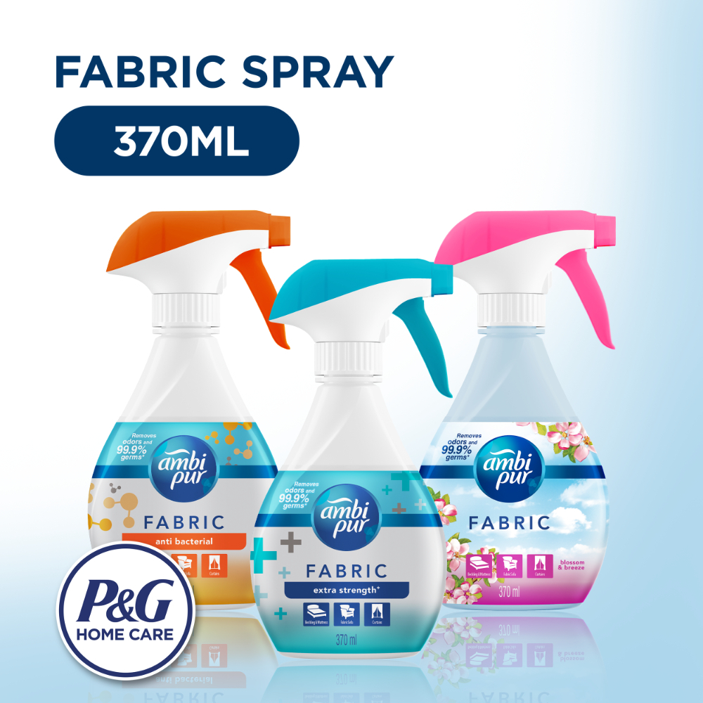 FEBREZE with Ambi Pur Fabric Refresher Extra Strength Spray (370ml)