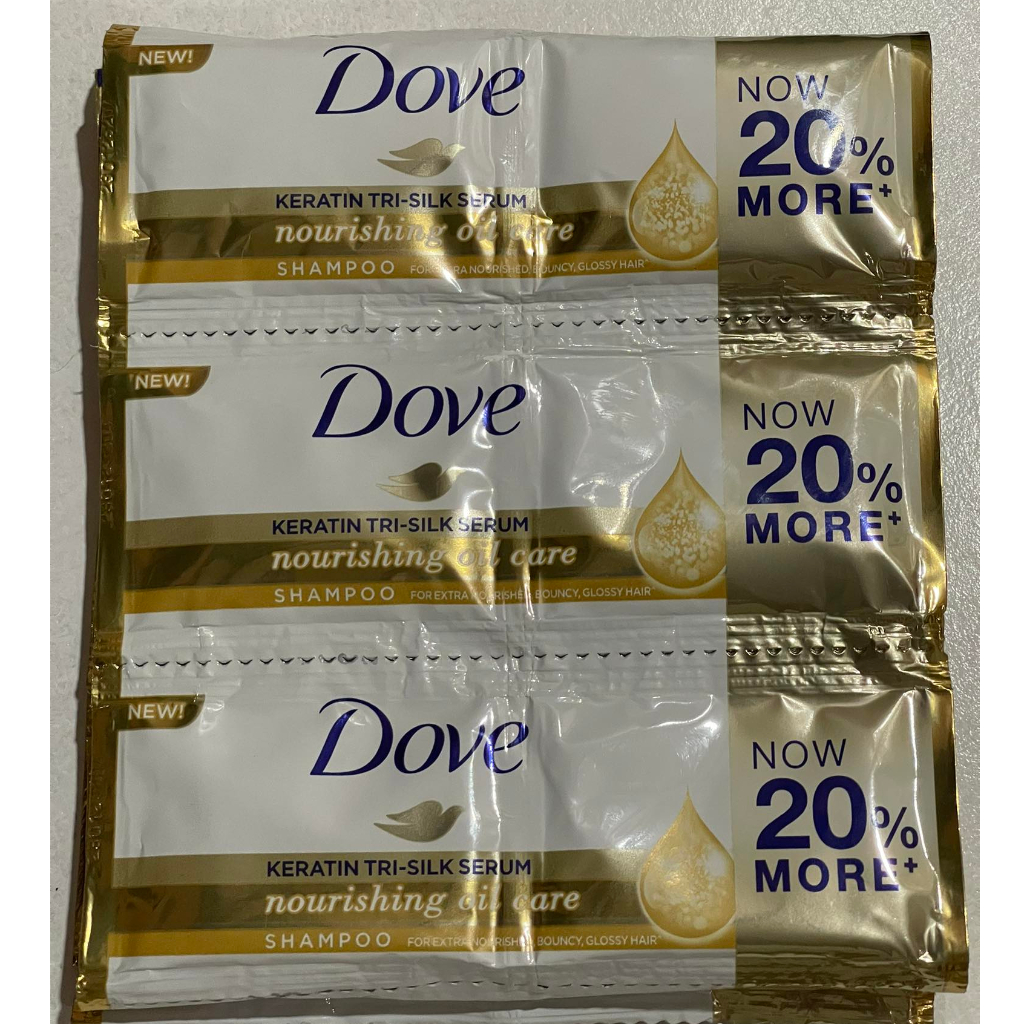 DOVE SHAMPOO HAIRFALL RESCUE 12ml.TWIN SACHET(1dozen) | Shopee Philippines