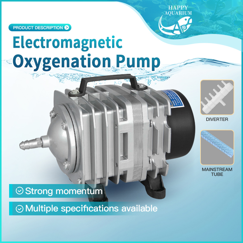 Aquarium Air Pump (6 Outlets) Electromagnetic Air Compressor Pump Air