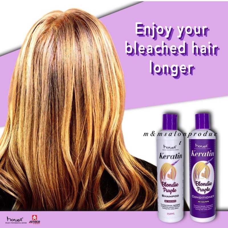 Monea keratin purple shampoo / Conditioner set | Shopee Philippines