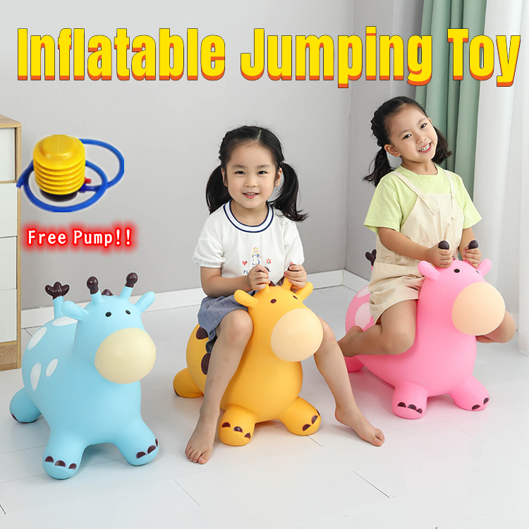 RideOn Toy For Kid Jumping Horse&deer Bouncy Donkey Animal Inflatable