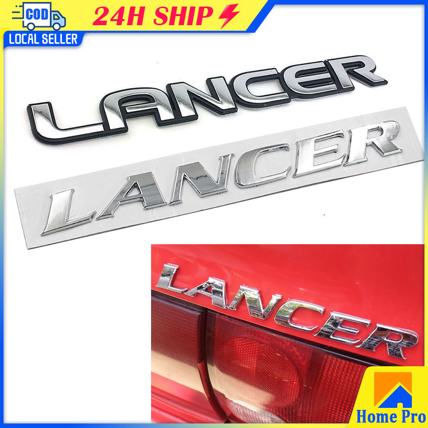 ABS LANCER Logo Car Auto Rear Trunk Emblem Sticker Badge Decal For