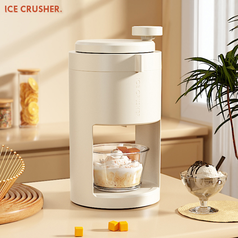 Shaving Ice Machine Portable Hand Crank Ice Shaver Mini Ice Crusher