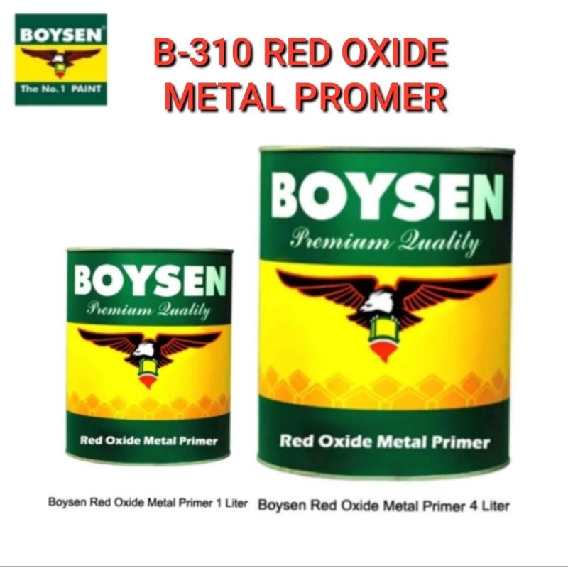 BOYSEN RED OXIDE METAL PRIMER B310 1LITER / 1 GALLON ANTI KAWALANG NA ...