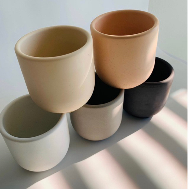 Rustic Large round pots for plants or candle making jars | Shopee ...