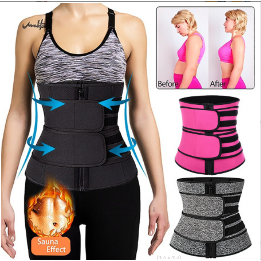 Waist Trainer Waist Trimmer Weight Shaper Trimmer Belt Abs Abdomen ...