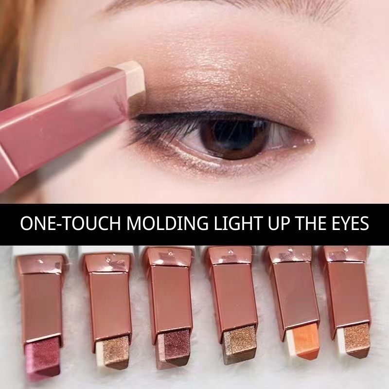 Eyeshadow Stick Waterproof Glitter Gradient Two Tone Sweat Proof Make ...