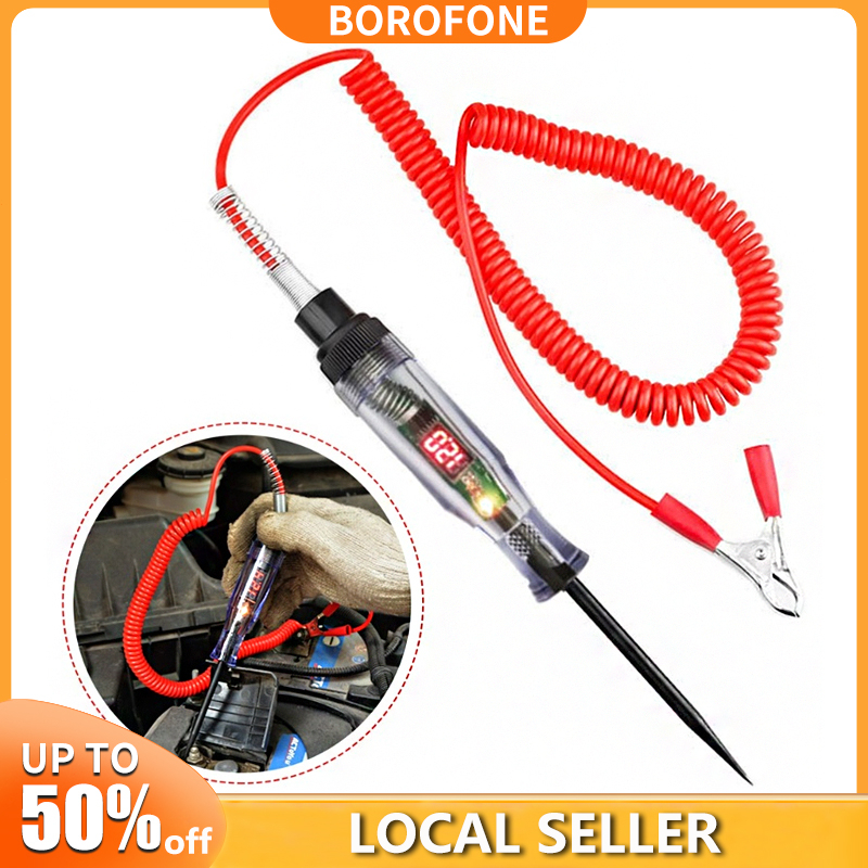 6V24V DC Car Circuit Tester Pen Auto Fuse Test Probe Light Bulb Automobile Diagnostic Tool