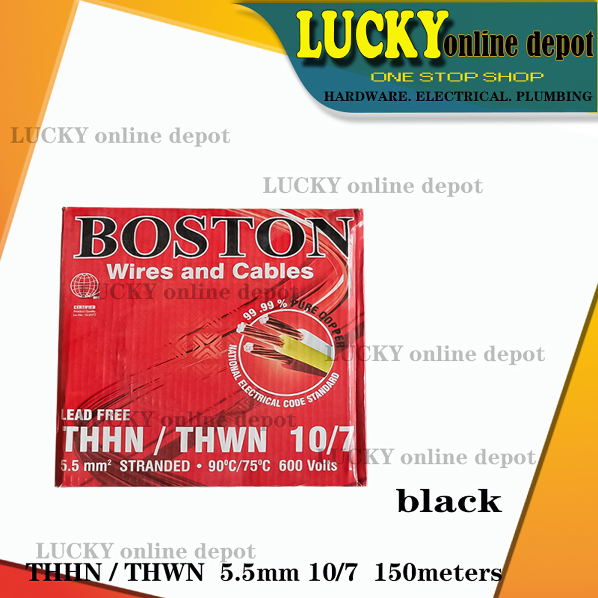ORIGINAL BOSTON THHN/THWN 14/7, 12/7, 10/7, 8/7 ELECTRICAL STRANDED ...