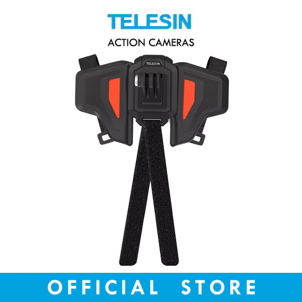 TELESIN 2023 Helmet Motorcycle Strap Mount Action Cameras GoPro SJCAM DJI  Insta360 etc GP-HBM-MT2