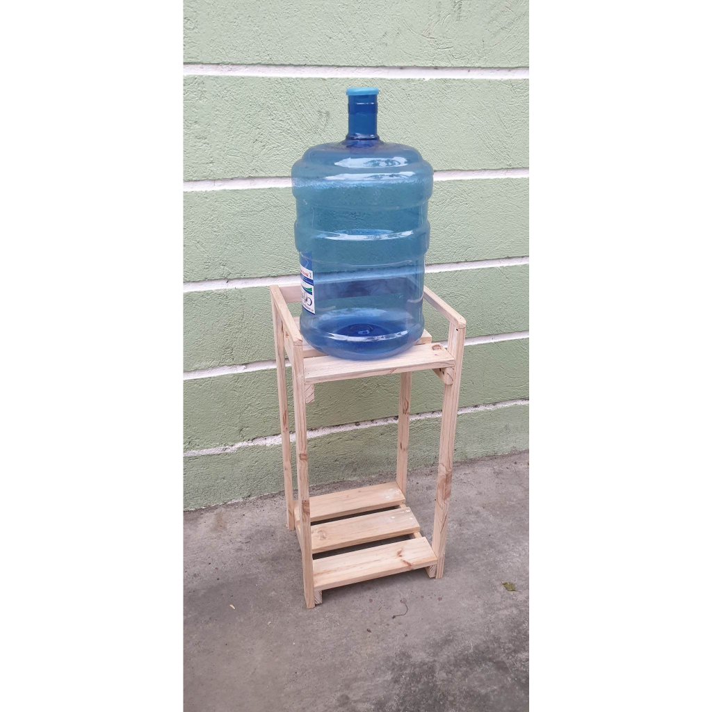 ROUND GALLONS WITH WHEELS OPTIONS WOODEN MINERAL WATER RACK FOR 2 ...