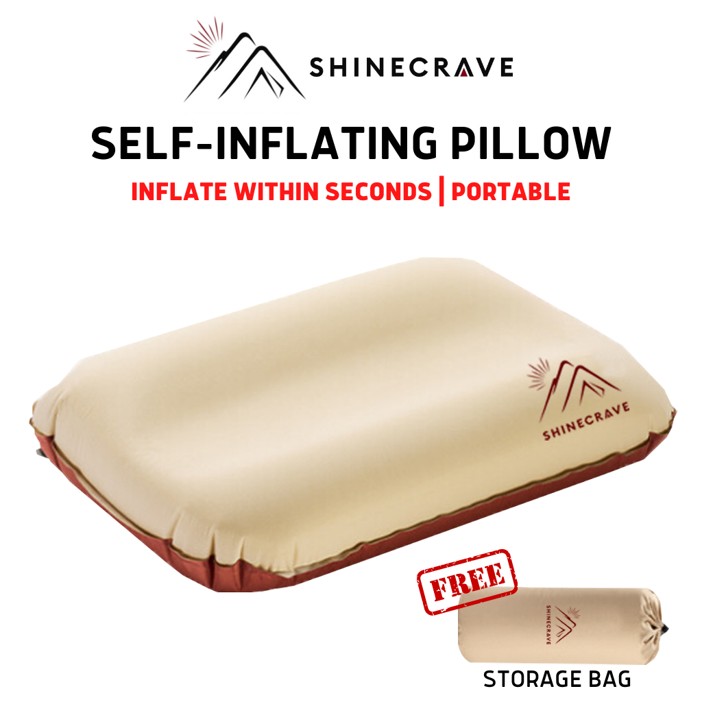 SHINECRAVE SelfInflating Pillow Inflate within seconds Portable
