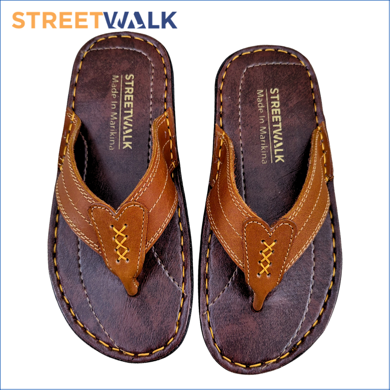 StreetWalk Marikina Made Toe Clips Leather Sandals for Men Balat and ...
