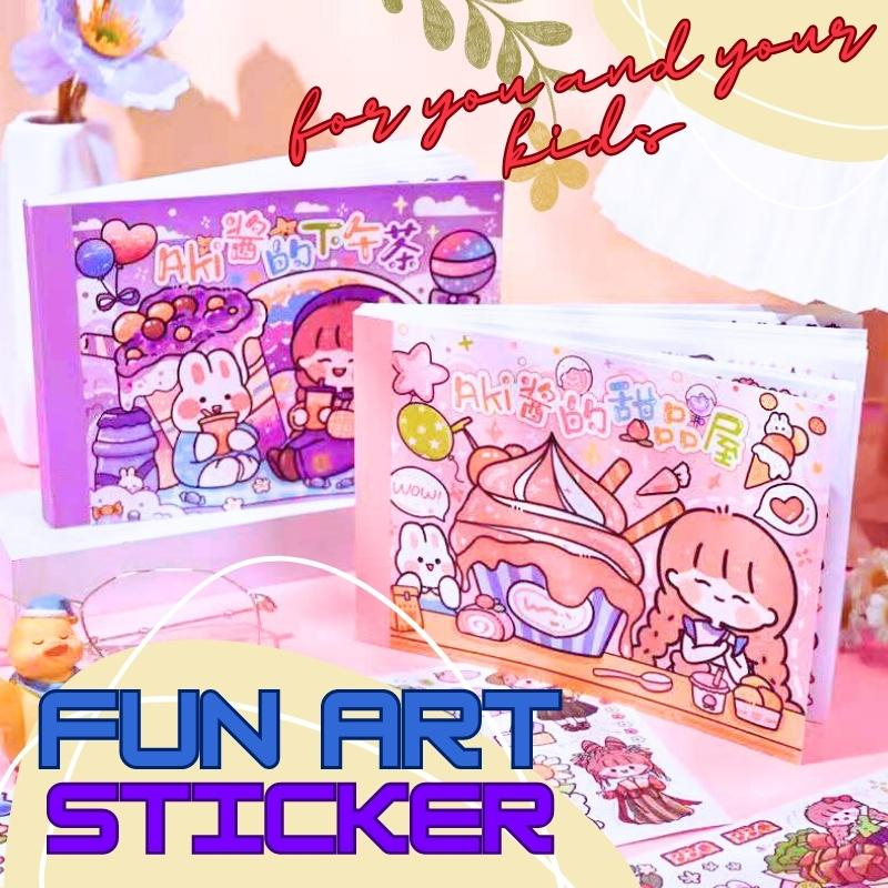 From PH 50PCS Cartoon Combination Handbook Sticker Book Set Girl ...
