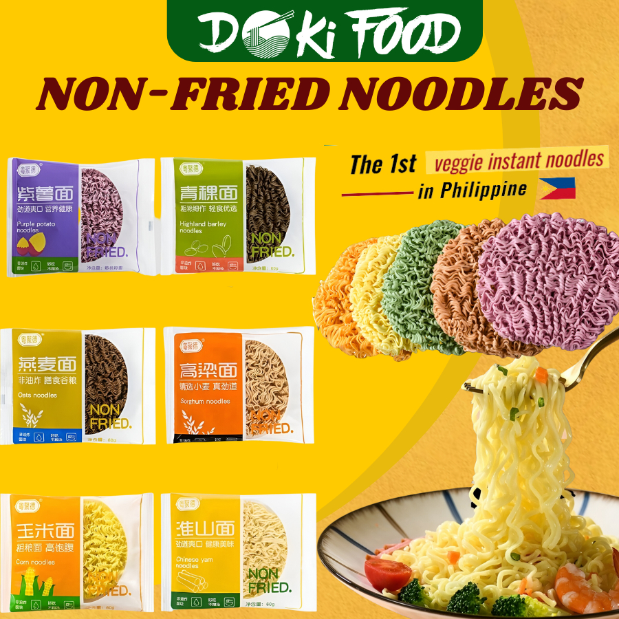 Doki Vegetable Instant Noodles Nonfried Noodles Pasta No Fat Noodles 5