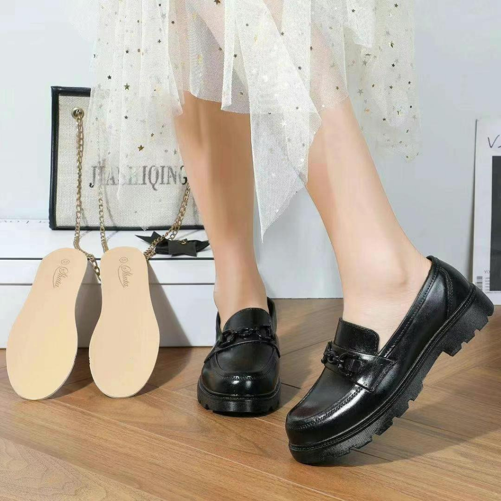 【Shuta】 Ladies Black Shoes For Women School Formal Shoes Loafers Shoes ...