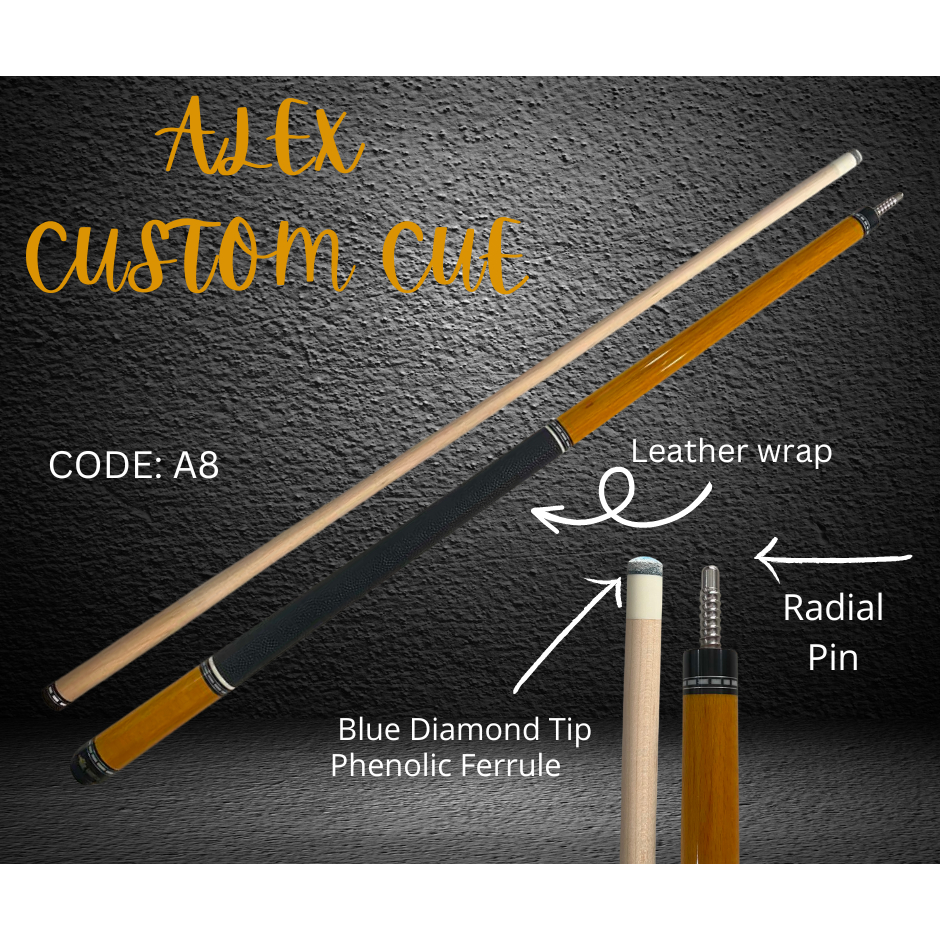 Alex Custom Pampangga Billiard Cue Stick With Case | Shopee Philippines