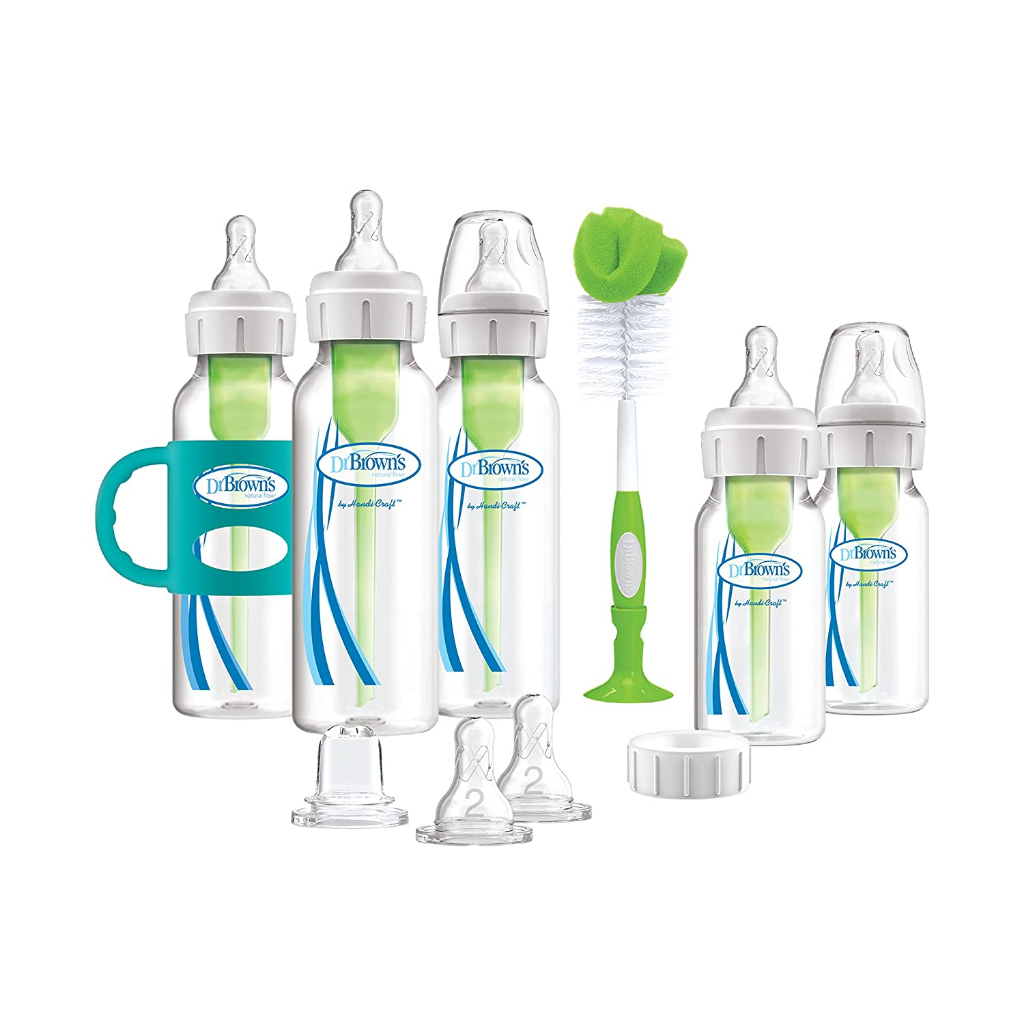Dr. Brown’s Natural Flow Anti-Colic Options+ Narrow Baby Bottle Gift ...