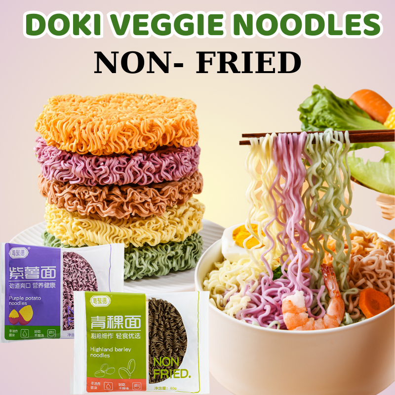 DOKI Veggie Noodles NonFried Noodles Veggie Instant Noodles 5 Types Of