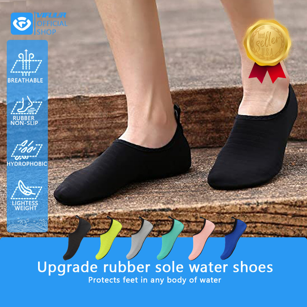 BULLIANT Water Shoes - Barefoot Sock Slippers For Beach/Yoga (Quick Dry)