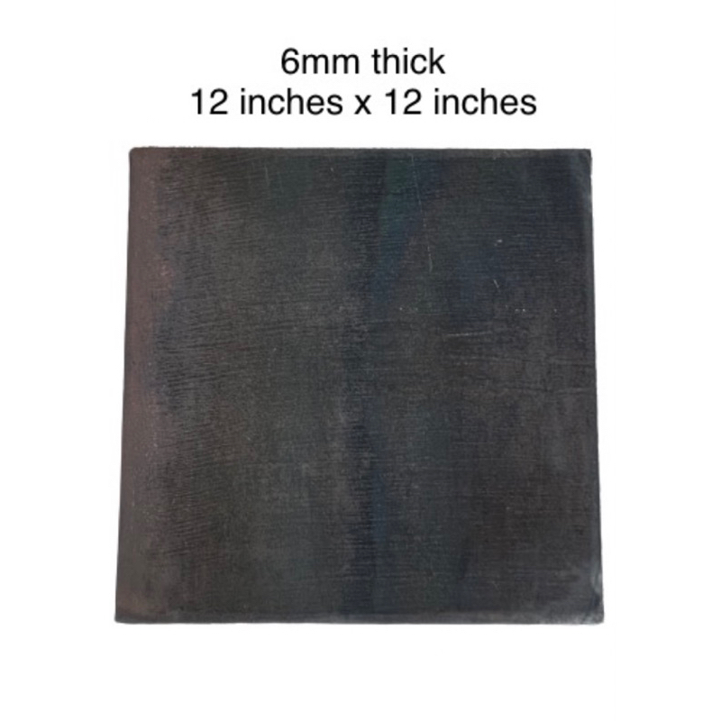 MS PLATE MILD STEEL BASE PLATE METAL 6mm thick x 12 inches x 12 inches