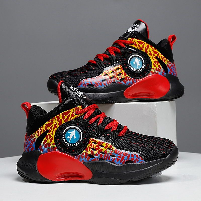 boys' high top basketball sheos for kids rubber sneakers for kids boy