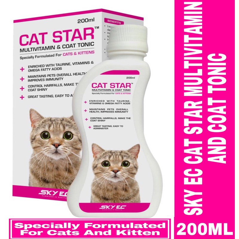 SKY EC Cat Star Multivitamin Improves Immunity Specially For Cats And