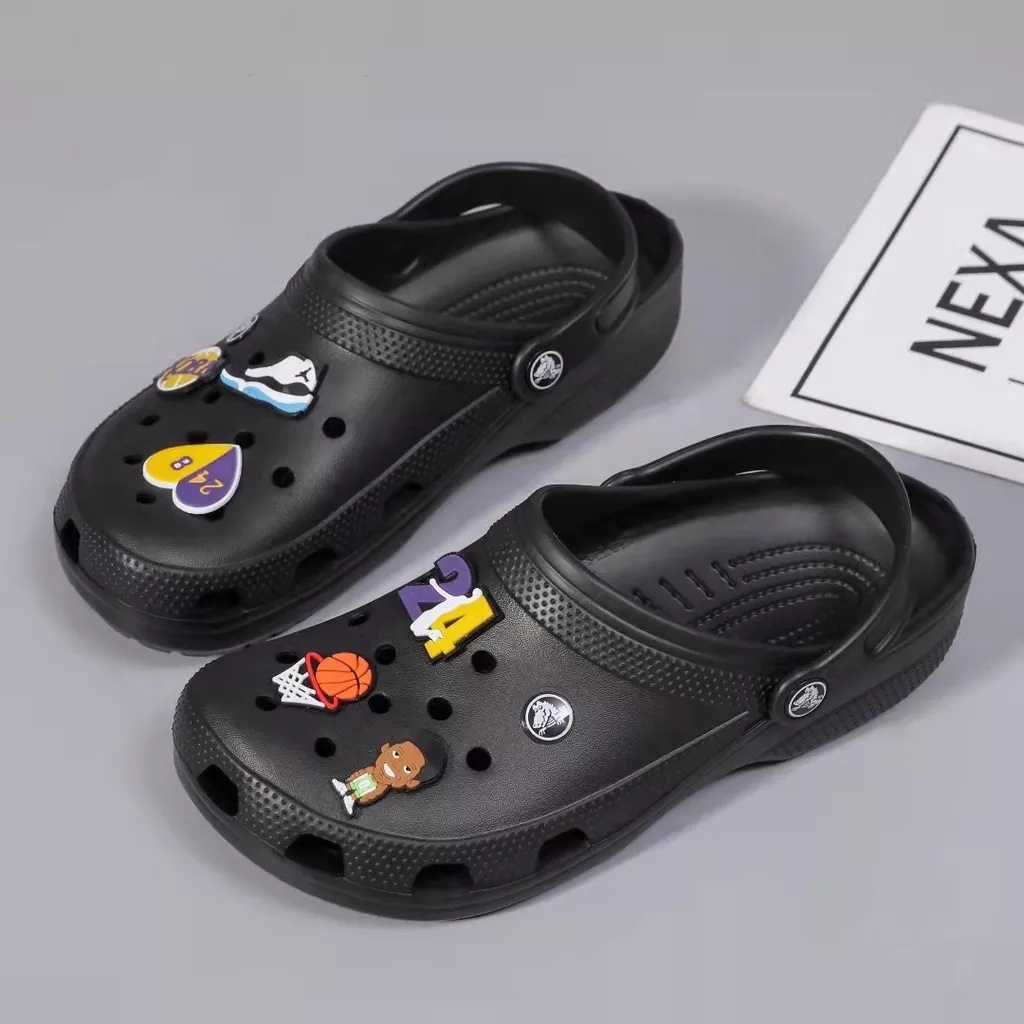CROCS CLASSIC Clog Sandals Bench Slippers for Men NBA JIBBITS Star Kobe Bryant