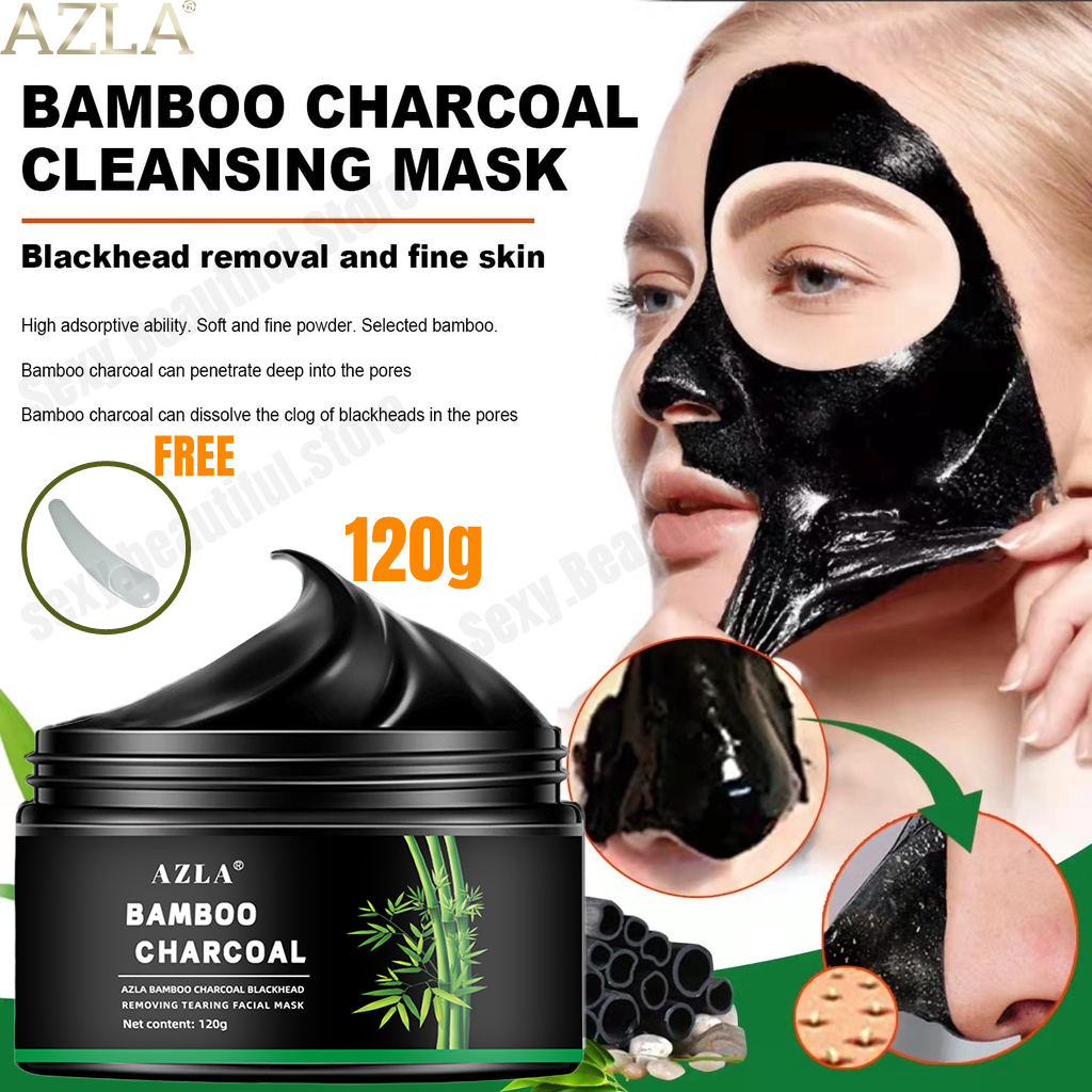 Bamboo Charcoal Blackhead Remover Mask Shrink Pores OilControl Deep