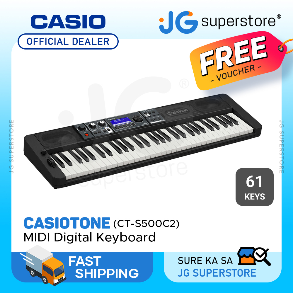 Casio Casiotone CTS500 61 Keys BT Digital MIDI Keyboard w/ OnBoard