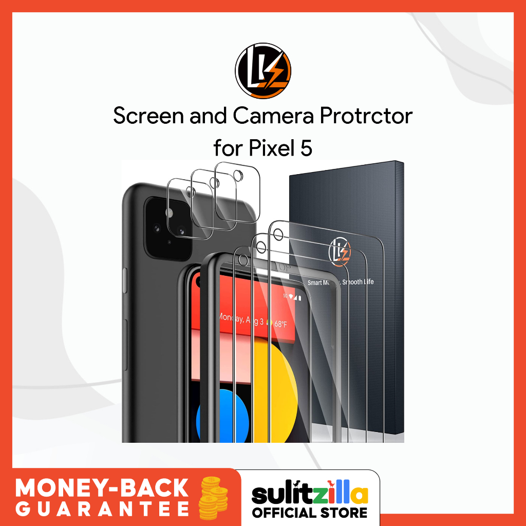 LK Tempered Glass Screen & Camera Protector for Google Pixel 5 (3+3