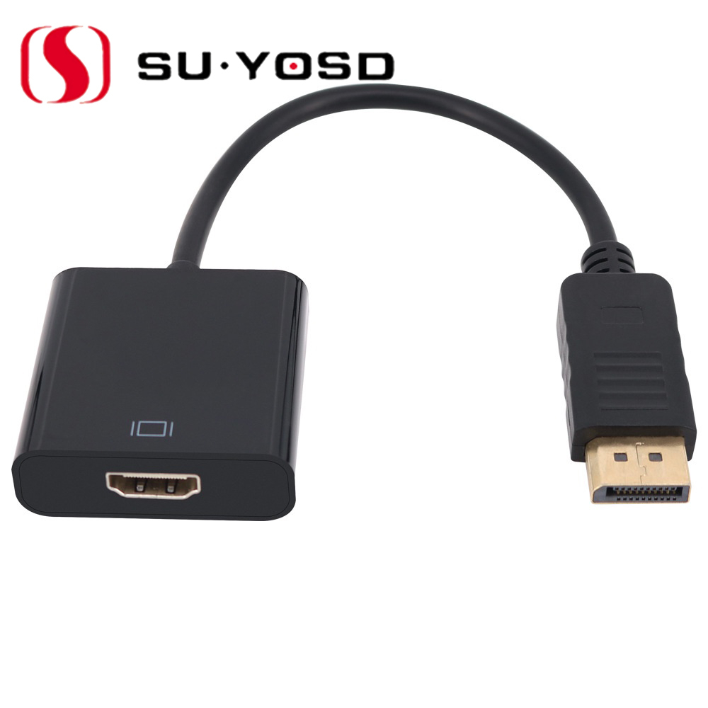 Su Yosd Dp To Hdmi Cable Adapter Display Port To Hdmi Converter 1080p For Pc Tv Projector Laptop