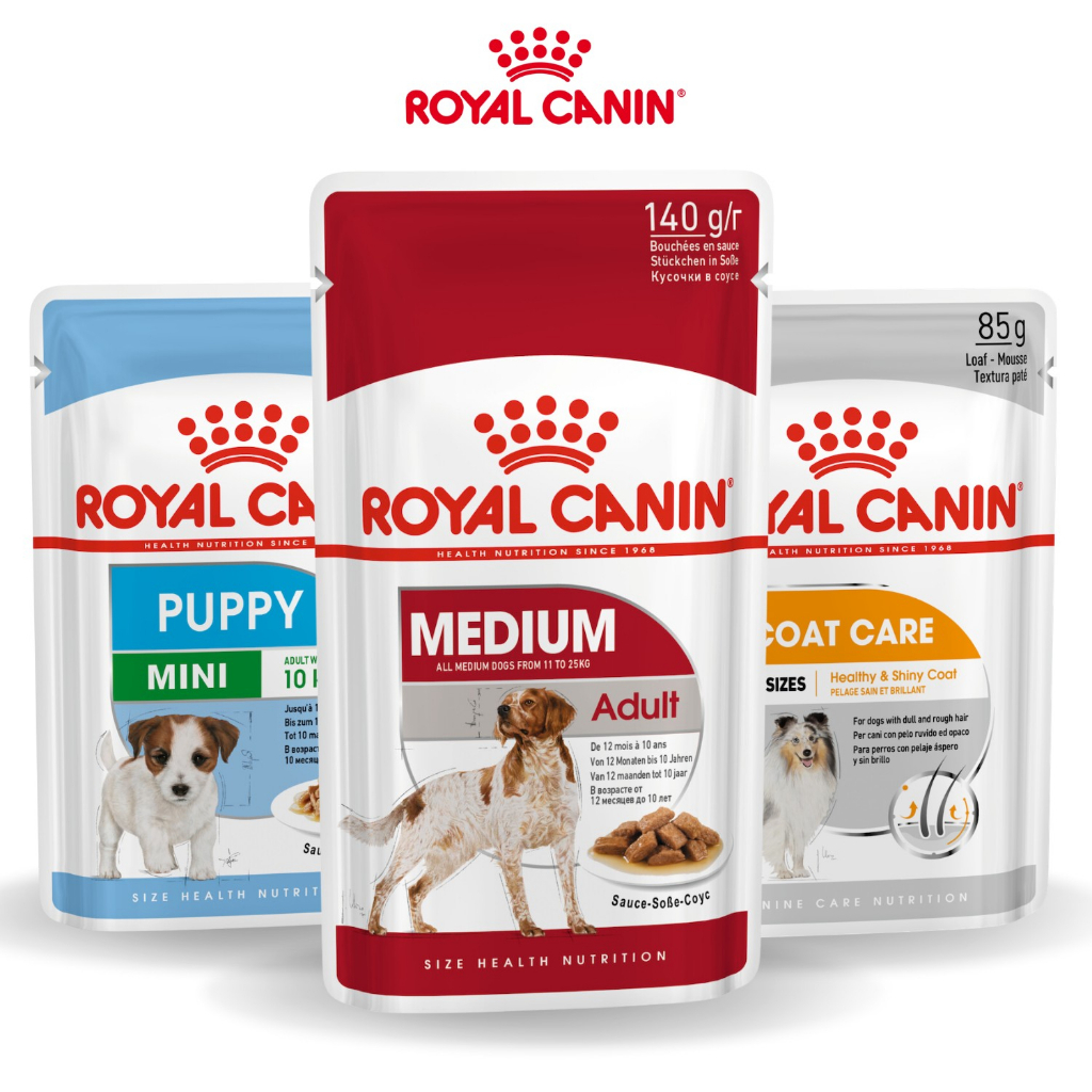 Royal Canin Wet Dog Food All Flavors/Breeds, Pouch/Box Puppy/Adult ...