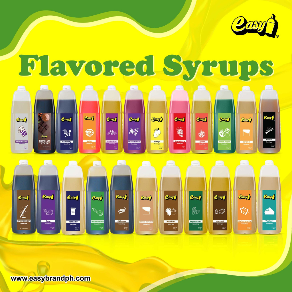Easy Brand Flavored Syrup Shopee Philippines