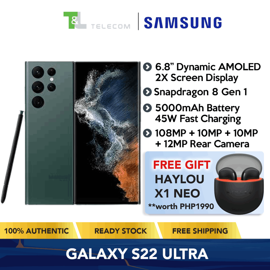 Samsung Galaxy S22 Ultra (SM-S9080 ) 12GB+256GB/512GB 5G | Shopee ...