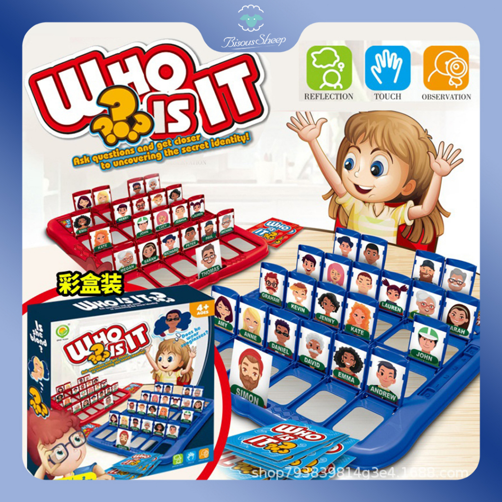 Guess Who Board Game For Kids Guess Who Is It Classic Board Funny