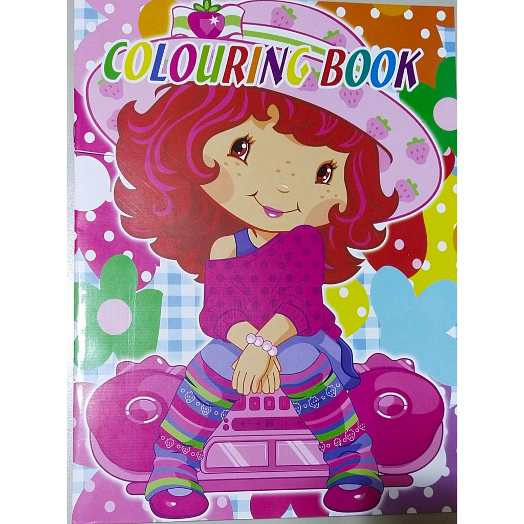 COLORING BOOK With Sticker (STRAWBERRY SHORTCAKE Design ) | Shopee ...
