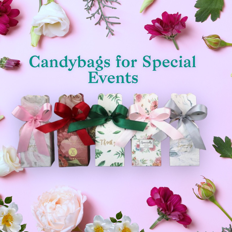 50pcs wedding birthday party event loot Box carton bag souvenir box ...