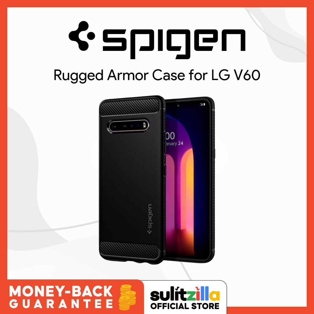 Spigen Rugged Armor Case for LG V60 - Matte Black | Shopee Philippines