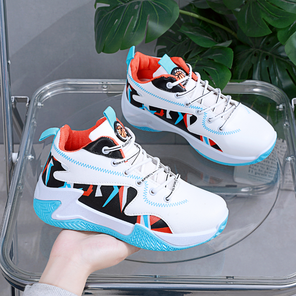 【HHS】 Boys Sports Basketball Shoes Non slip Running Comfortable ...