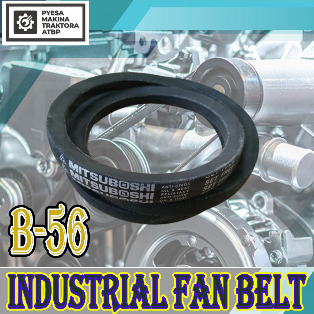 Industrial Fan Belt B Type B-56 B 56 B56 Heavy Duty Fan Belt | Shopee ...